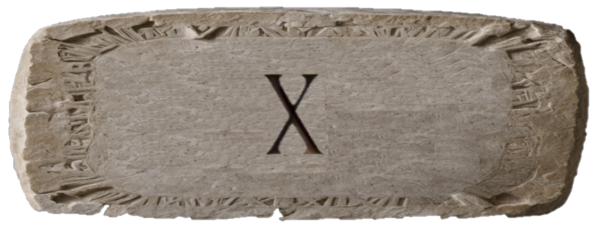 10 in Roman Numerals is X