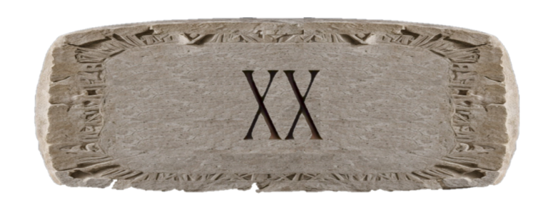 XX Roman Numerals in number - Roman Nums
