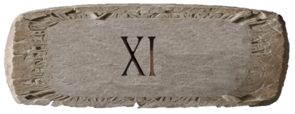 11 in R11 in Roman Numerals = XIoman Numerals = XI